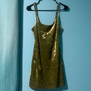 Velvet mini dress